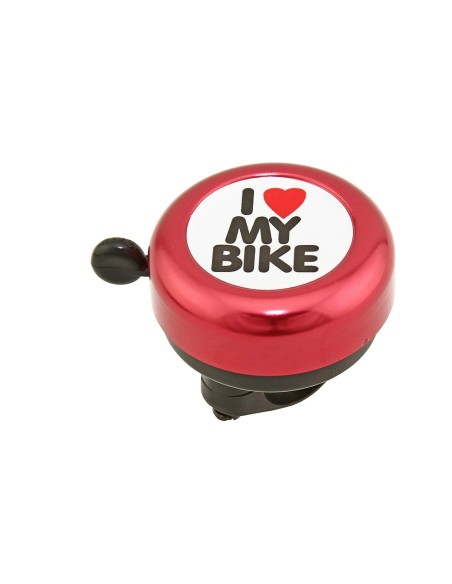 I Love My Bike Bell Red.